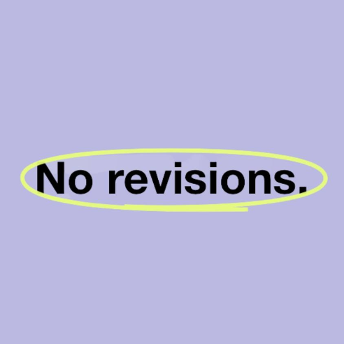 No Revisions Discount Code