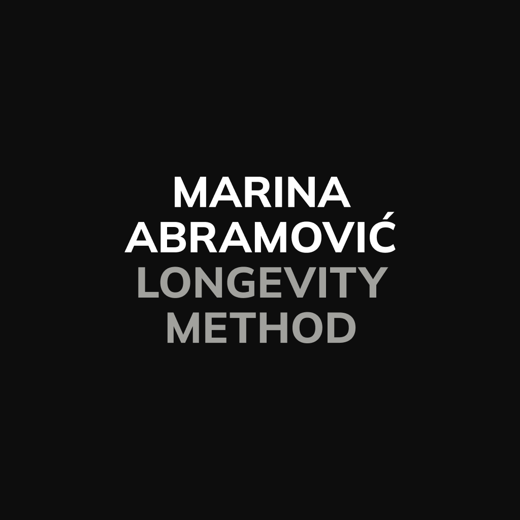 Marina Abramović Longevity Discount Code